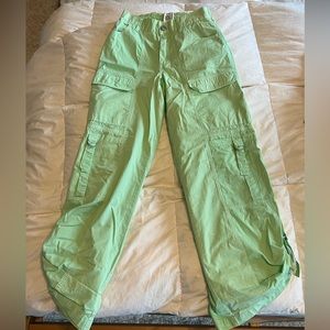Bright colored cargo pants